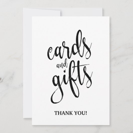 Kaarten en geschenken Betaalbaar Kalligrafie Teken (Voorkant)