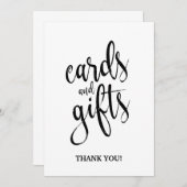 Kaarten en geschenken Betaalbaar Kalligrafie Teken (Voorkant / Achterkant)