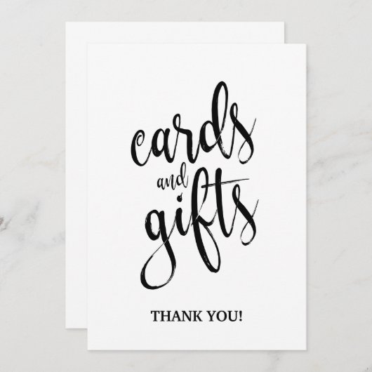 Kaarten en geschenken Betaalbaar Kalligrafie Teken (Voorkant / Achterkant)