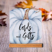 Kaarten en geschenken Blue Pumpkin Baby shower Acryl Bord