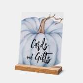 Kaarten en geschenken Blue Pumpkin Baby shower Acryl Bord (Hoek)