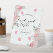 Kaarten en geschenken Blush Rozen Petals Reclamebord Met Voetstuk (Insitu)