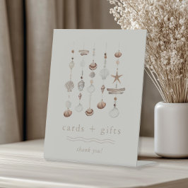 Kaarten en geschenken Boho Beach Baby shower Reclamebord Met Voetstuk