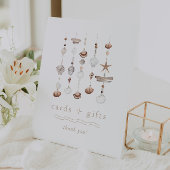 Kaarten en geschenken Boho Beach Baby shower Reclamebord Met Voetstuk