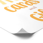 Kaarten en geschenken boho felle kleurrijke zon poster (Hoek)