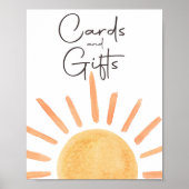 Kaarten en geschenken Boho Little Sunshine Party Poster (Voorkant)