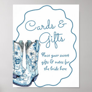 Kaarten en geschenken Chinoiserie Boots Vrijgezell Poster