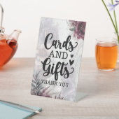 Kaarten en geschenken Dank u bloemenbruiloft Reclamebord Met Voetstuk (Insitu)