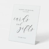 Kaarten en geschenken eenvoudige moderne minimalis reclamebord met voetstuk (Voorkant)