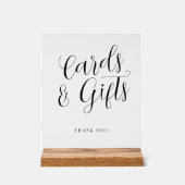 Kaarten en geschenken eenvoudige moderne script br acryl bord (Voorkant)