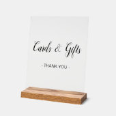 Kaarten en geschenken Elegant Script minimaal Acryl Bord (Hoek)