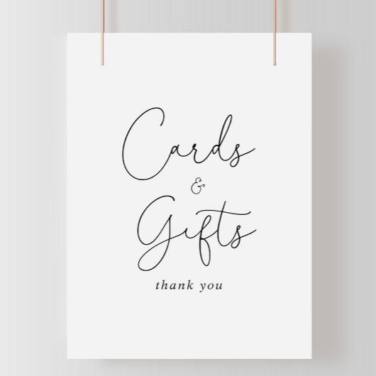 Kaarten en Geschenken Elegante Eenvoudige Calligra Poster