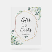Kaarten en geschenken Eucalyptus Script Wedding Acryl Bord (Voorkant)