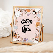 Kaarten en geschenken Groovy Halloween Ghost Baby  Poster