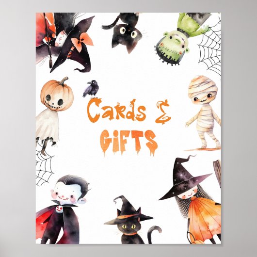 Kaarten en geschenken Halloween kostuumfeest Poster (Voorkant)