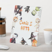 Kaarten en geschenken Halloween kostuumfeest Reclamebord Met Voetstuk (Insitu)