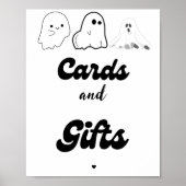 Kaarten en geschenken Halloween spook baby shower  Poster (Voorkant)