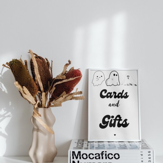 Kaarten en geschenken Halloween spook baby shower  Poster