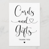 Kaarten en geschenken Heart Script Wedding Sign (Voorkant)