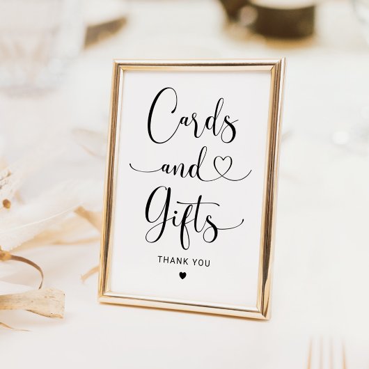 Kaarten en geschenken Heart Script Wedding Sign