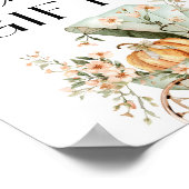 Kaarten en geschenken Herfst Little Pumpkin Baby s Poster (Hoek)