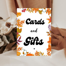 Kaarten en Geschenken Herfst Pompoen Favor feestbo Reclamebord Met Voetstuk