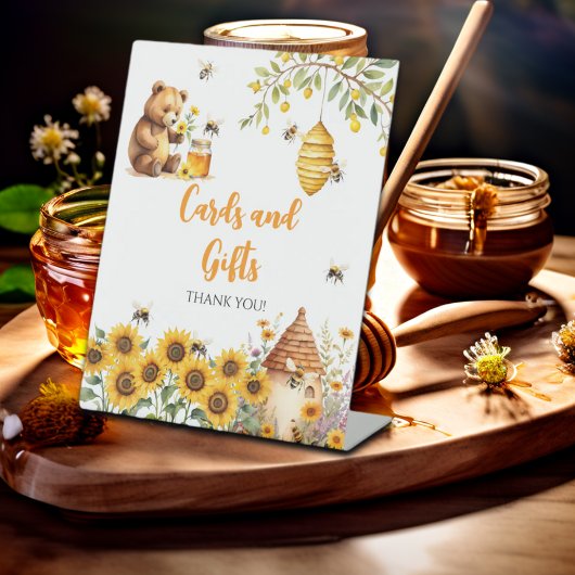 Kaarten en geschenken Honingbij Baby shower Reclamebord Met Voetstuk