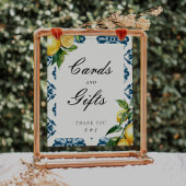 Kaarten en geschenken Lemon Positano Trouwbord Poster