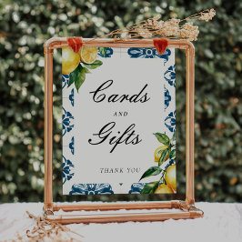 Kaarten en geschenken Lemon Positano Vrijgezellenf Poster