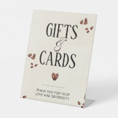 Kaarten en geschenken liefde is brouwen Vrijgezell Reclamebord Met Voetstuk (Voorkant)