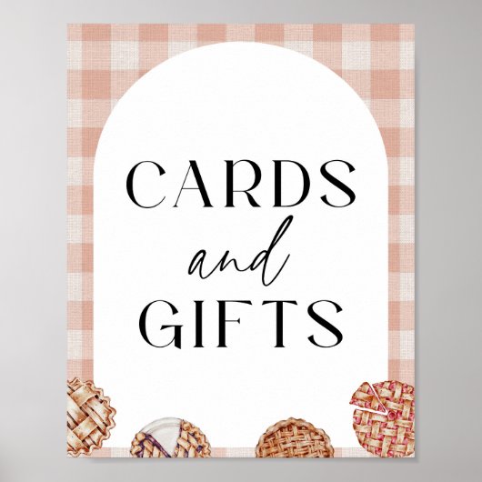 Kaarten en geschenken Little Cutie Pie Baby shower Poster (Voorkant)