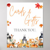 KAARTEN EN GESCHENKEN Little Pumpkin Baby shower S Poster (Voorkant)