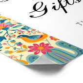 Kaarten en geschenken Mexican Floral Vrijgezellenf Poster (Hoek)