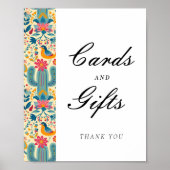 Kaarten en geschenken Mexican Floral Vrijgezellenf Poster (Voorkant)