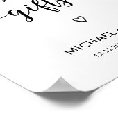 Kaarten en geschenken Minimalistisch Vrijgezellenf Poster (Hoek)