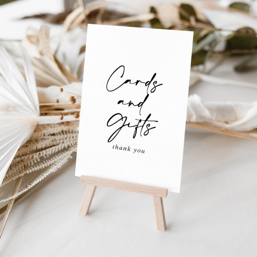 Kaarten en geschenken Modern en elegant bord Poster