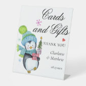 Kaarten en geschenken Modern huwelijksevenement Ke Reclamebord Met Voetstuk (Voorkant)