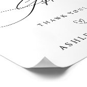 Kaarten en geschenken Modern minimalistisch bruilo Poster (Hoek)