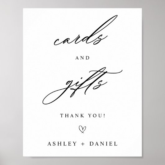 Kaarten en geschenken Modern Wedding Poster (Voorkant)