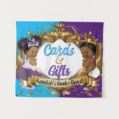 Kaarten en geschenken Paars en blauw koninklijk se Wandkleed (Voorkant (horizontaal))