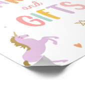 Kaarten en geschenken Pastel Regenboog Meisje Verj Poster (Hoek)