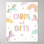 Kaarten en geschenken Pastel Regenboog Meisje Verj Poster (Voorkant)