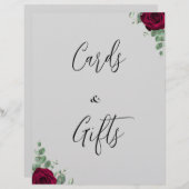 Kaarten en geschenken Rode Roos Trouwbord (Voorkant / Achterkant)