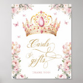Kaarten en geschenken Royal Princess Verjaardagsfe Poster (Voorkant)