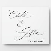 Kaarten en geschenken schriftuur Trouwtafel Plaque Fotoplaat (Voorkant)