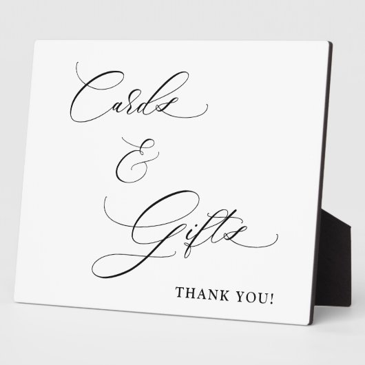 Kaarten en geschenken schriftuur Trouwtafel Plaque Fotoplaat (Zijkant)