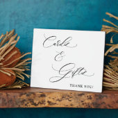 Kaarten en geschenken schriftuur Trouwtafel Plaque Fotoplaat (Zijkant)