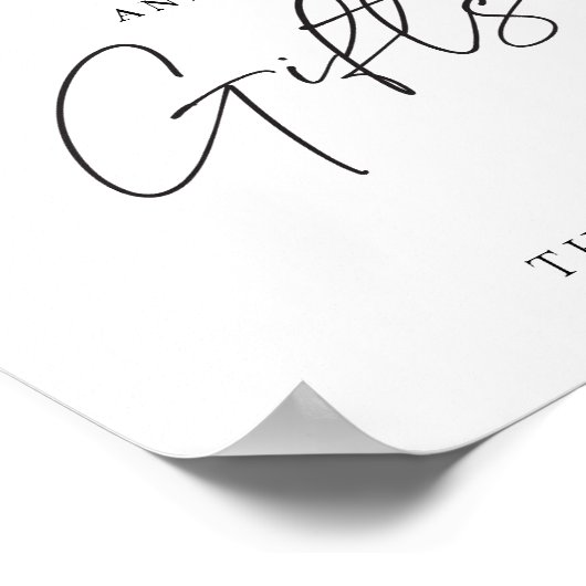 Kaarten en geschenken Sign Modern Vrijgezellenfees Poster (Hoek)