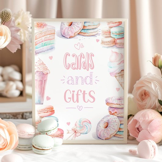 Kaarten en geschenken Sweet pastel birthday Poster