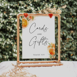 Kaarten en geschenken teken Aperol Spritz Vrijgeze Poster